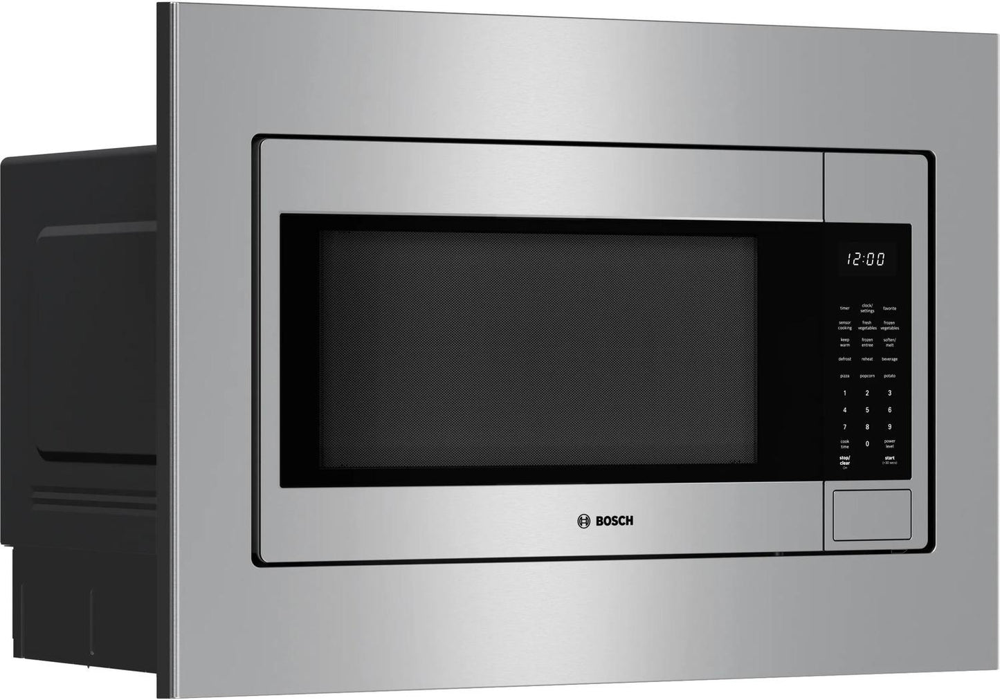 Bosch HMB30155UC 300 Series Built-In Microwave Oven 24" Left Sideopening Door, Stainless Steel