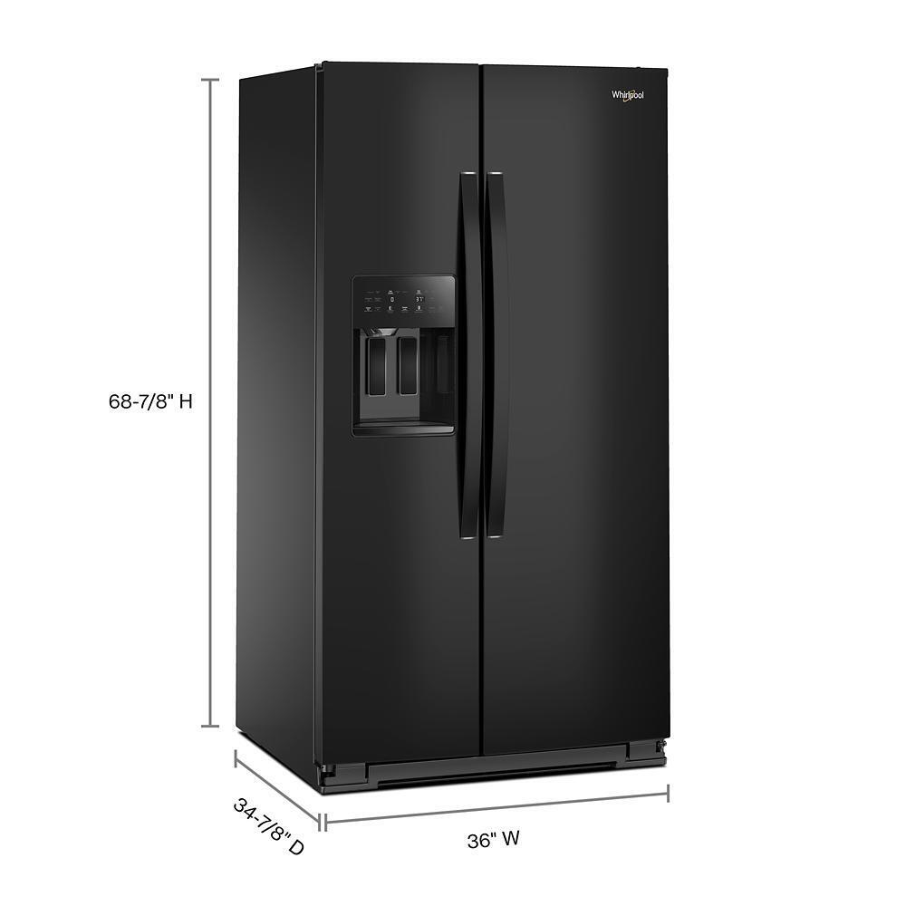 Whirlpool WRSF5536RB 36-Inch Wide Side-By-Side Refrigerator - 28 Cu. Ft.