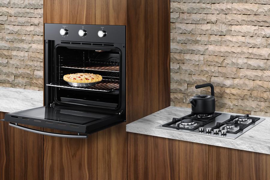 Summit SGW241BK 24" Wide Gas Wall Oven