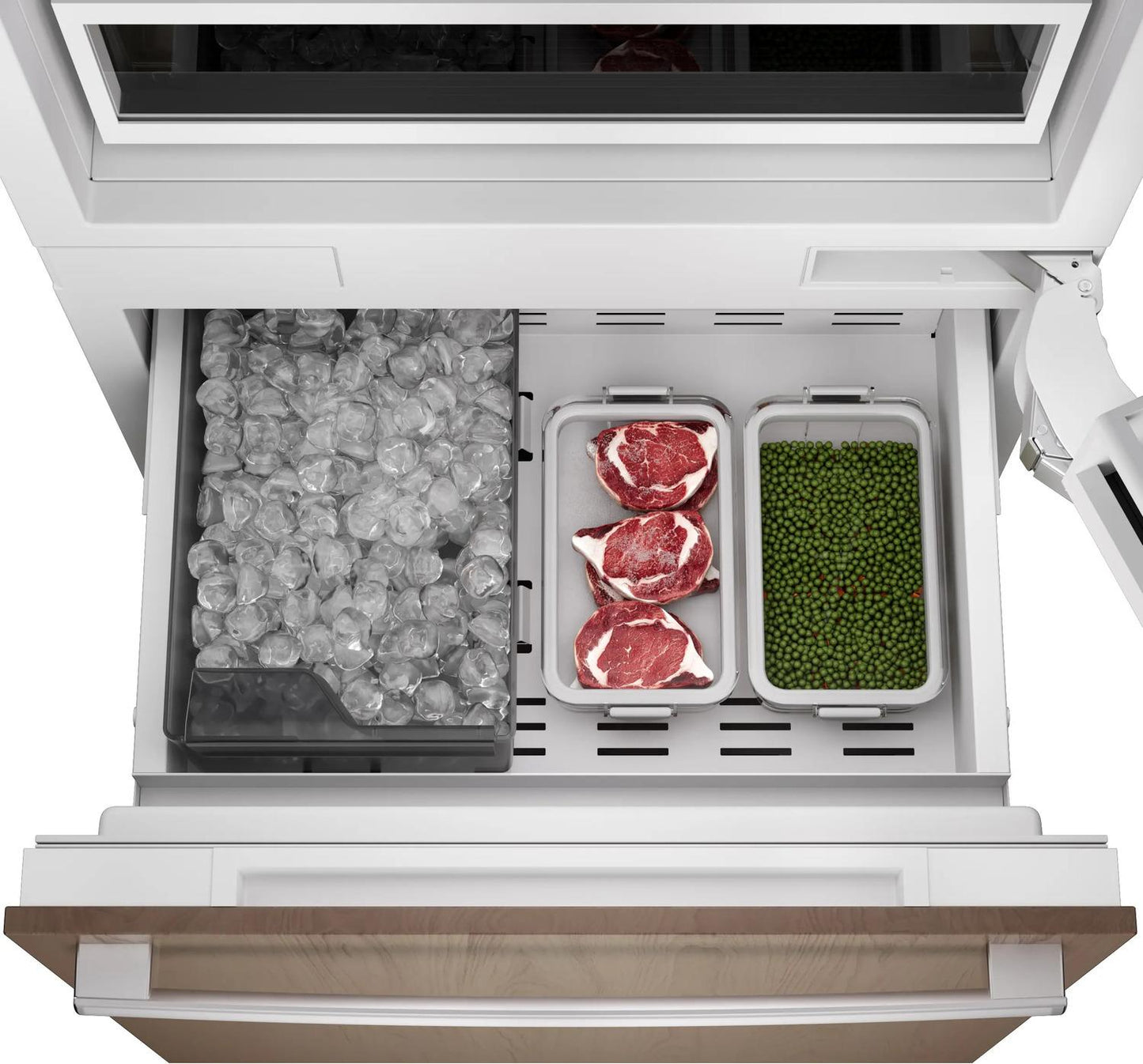 Bosch B30IB100SP Benchmark®, Vario Built-In Fridge-Freezer With Freezer At Bottom, 30'', Soft Close Flat Hinge