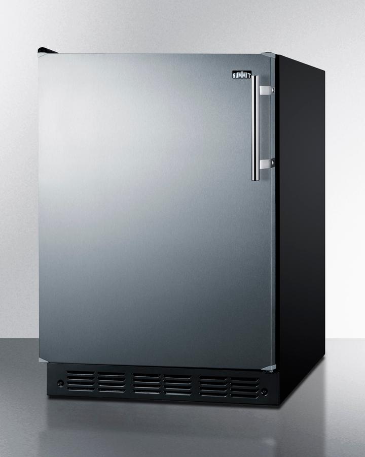 Summit FF708BL7SSADALHD 24" Wide All-Refrigerator, Ada Compliant