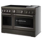 Kitchenaid KFID948SBE 48-Inch 6-Element Induction Freestanding Commercial-Style Range With Griddle
