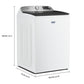 Maytag MTW7200RW 5.3 Cu. Ft. Smart Pet Pro Top Load Washer