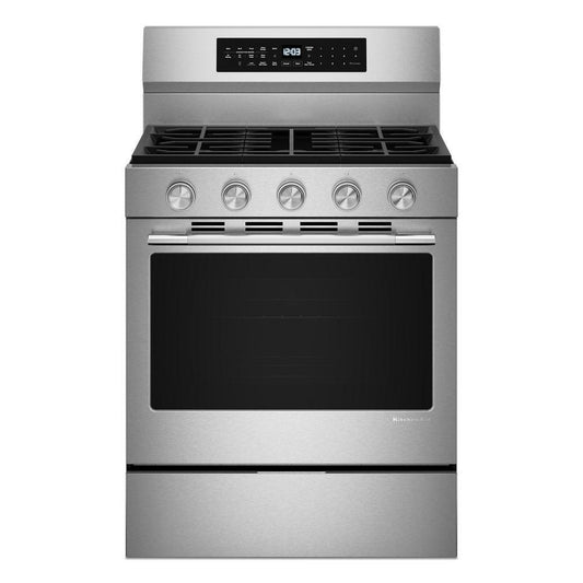 Kitchenaid KFGS530SPS 5.0 Cu. Ft. Smart Freestanding Gas Range With Convection Cooking Modes