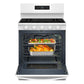 Whirlpool WFGS5730SW 30-Inch Gas Range With Air Cooking Technology And Ez-2-Lift™ Hinged Grates