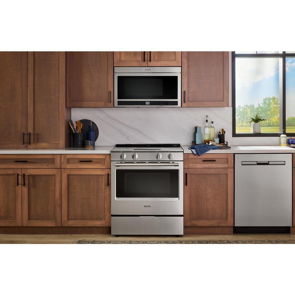 Maytag MSES7030SZ 30-Inch Wide Slide-In Electric Range With Grill Mode And No Preheat Air Fry - 5.3 Cu. Ft.