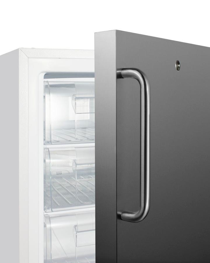 Summit SCF505SSTBADA 20" Wide Built-In Commercial All-Freezer, Ada Compliant
