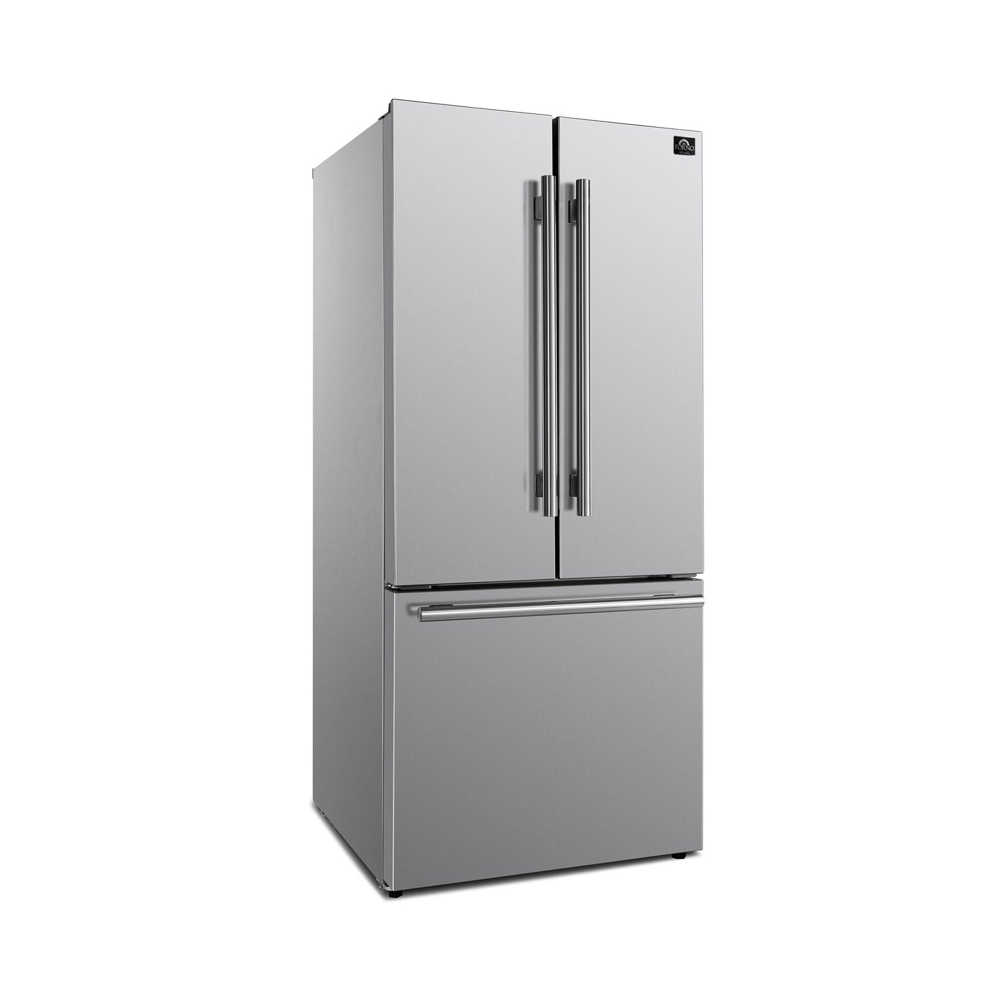 Forno FFFFD197431SB No Frost Refridgerator 31" French Door 17.5Cf. Vcm Stainless Steel With Ice Maker
