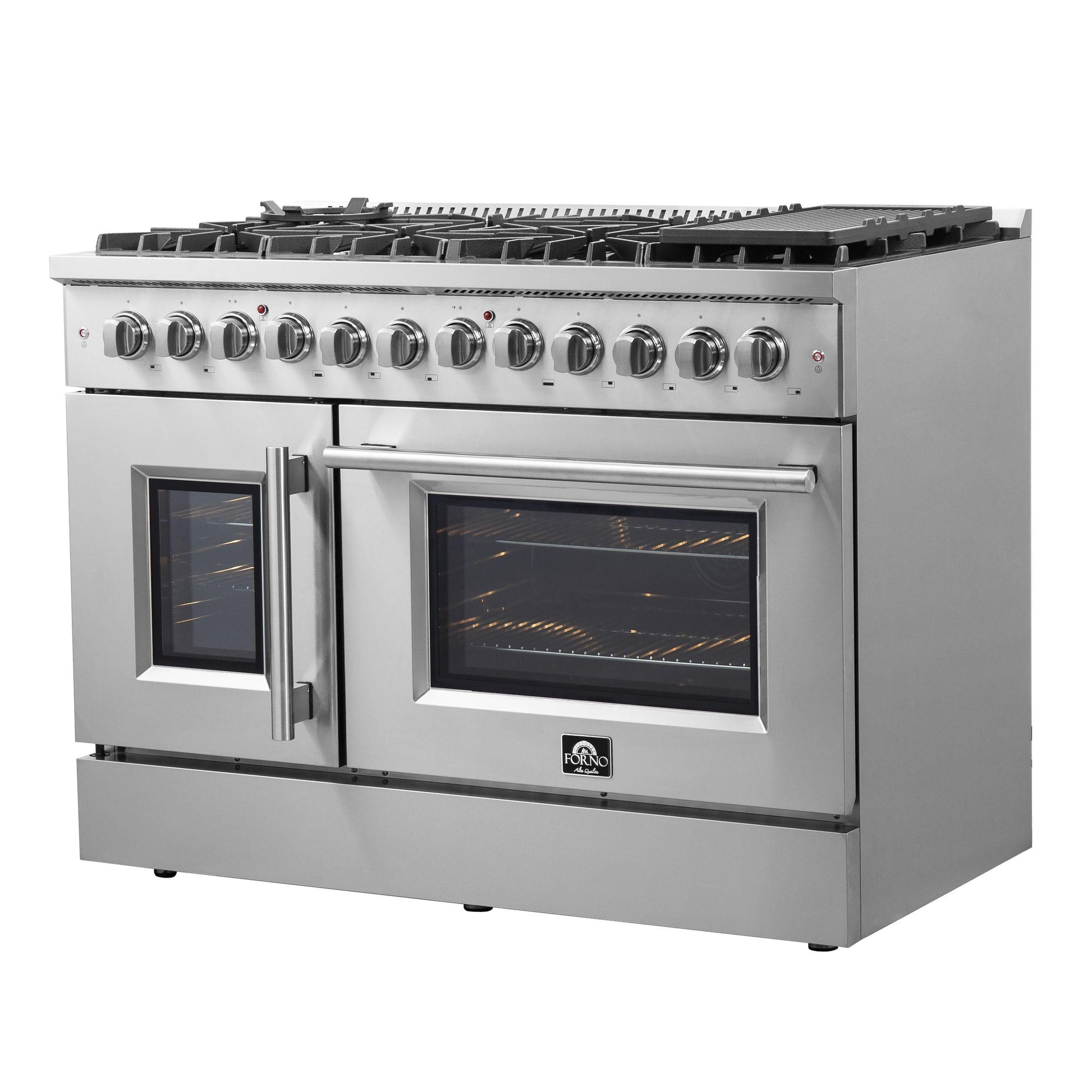 Forno FFSGS635648 Forno Galiano 48" Freestanding French Door Dual Fuel Range