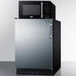 Summit MRF66BK2SSALHD Microwave/Refrigerator-Freezer Combination With Allocator