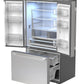 Sharp SJF2752MS Sharp 26.5 Cu.Ft. Counter Depth 36 In. French 3-Door Refrigerator With Internal Water Dispenser In Stainless Steel