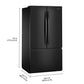 Whirlpool WRFF3136SB 36-Inch French Door Refrigerator With Ice Maker - 31 Cu. Ft.