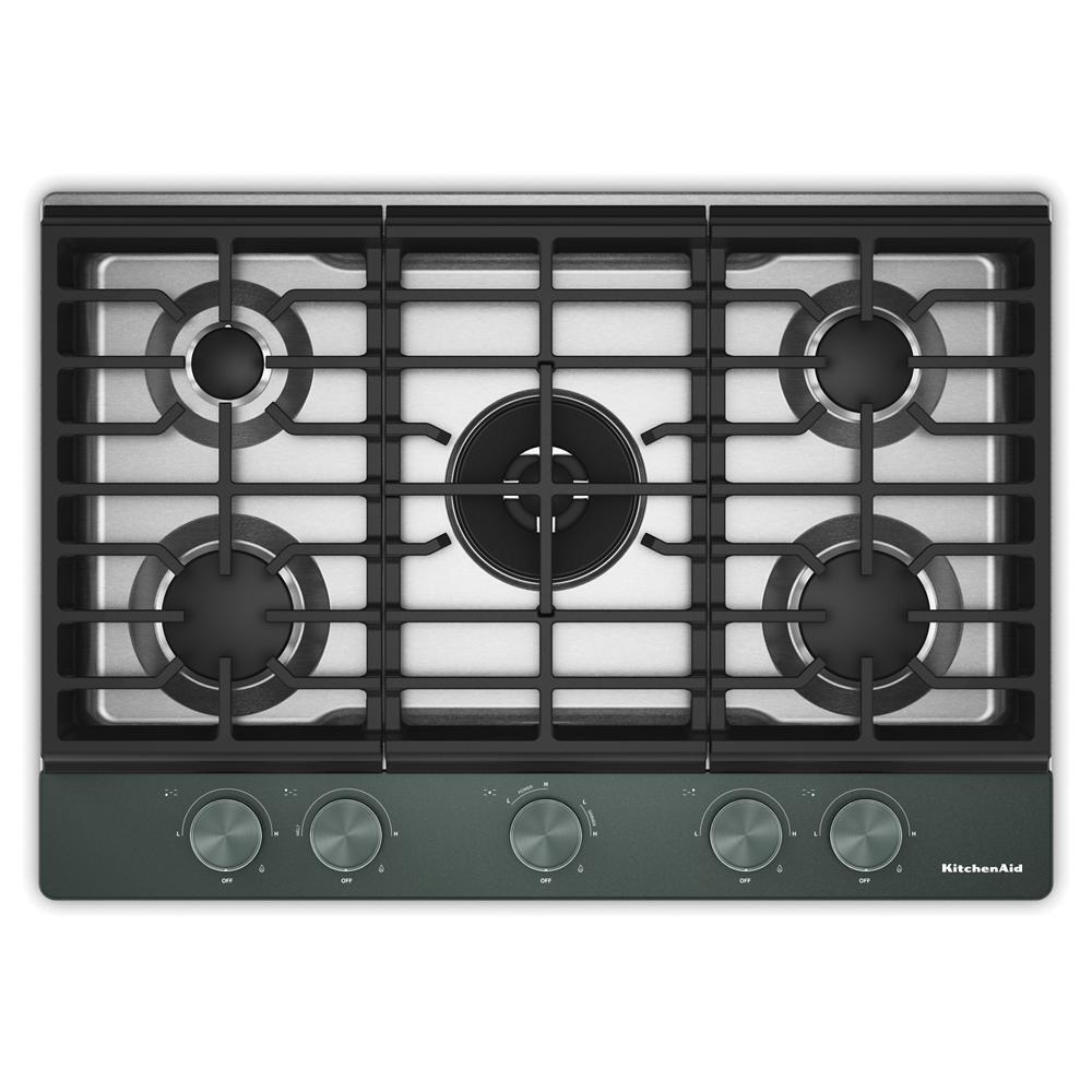 Kitchenaid KCGK530SJP Kitchenaid® 30 In. Gas Cooktop With 5 Burners And Integrated Wok Grate