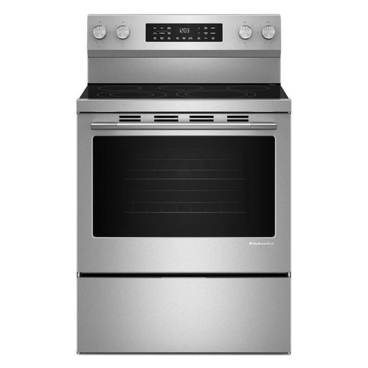 Kitchenaid KFES330TPS 5.3 Cu. Ft. Smart Freestanding Electric Range With Convection Cooking Modes
