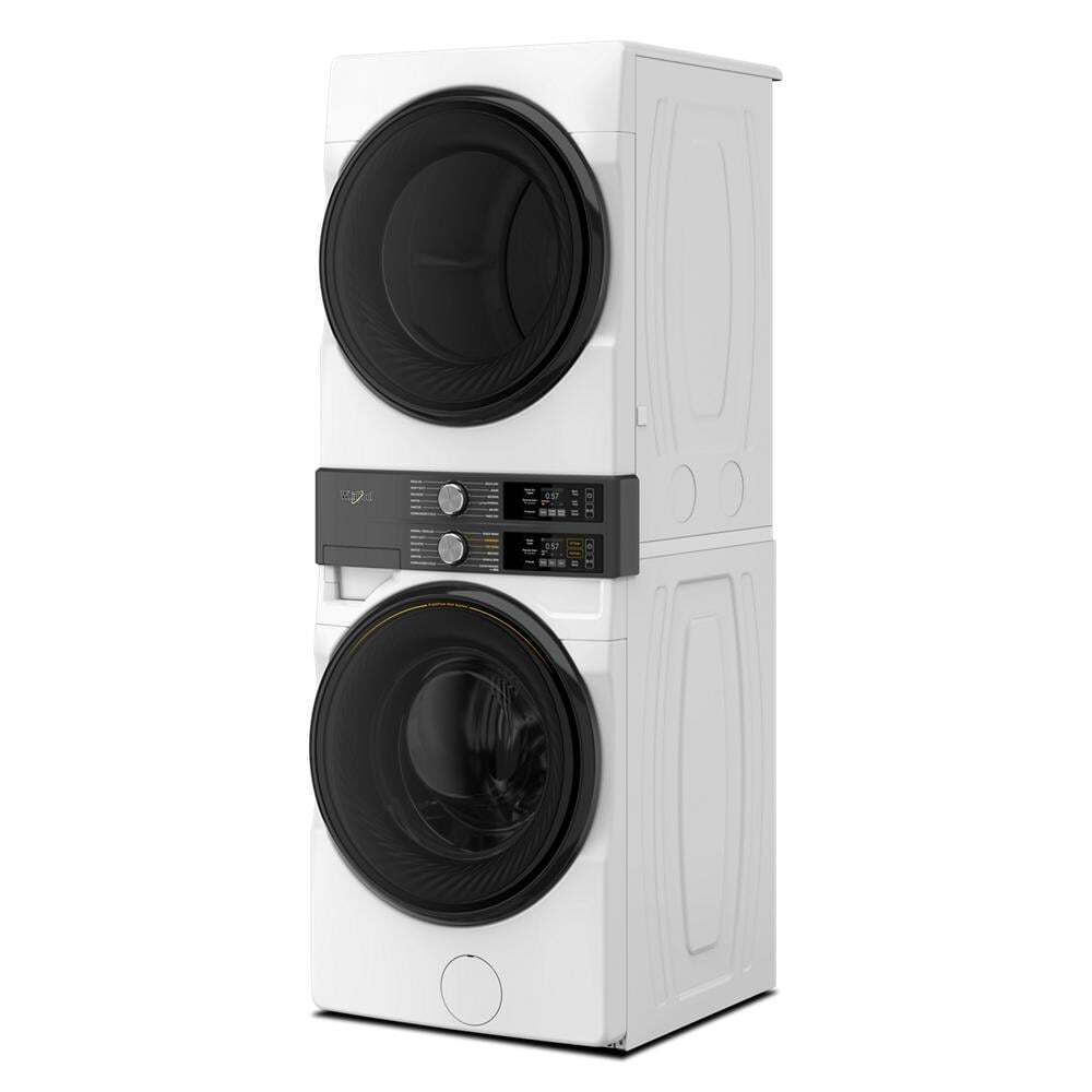 Whirlpool WGF5727TW Smart Energy Star® Front Load Laundry Tower With Uv Clean Technology & Freshflowtm Vent System 4.5 Cu. Ft. Washer & 7.4 Cu. Ft. Gas Dryer