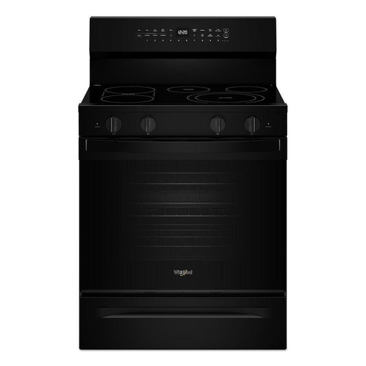 Whirlpool WFES7530RB 30-Inch Smart Electric Smart Range With Air Cooking Technology, No Preheat Air Fry, High Speed Preheat Oven, Wipeclean™ Coating, And Steam/Self Clean