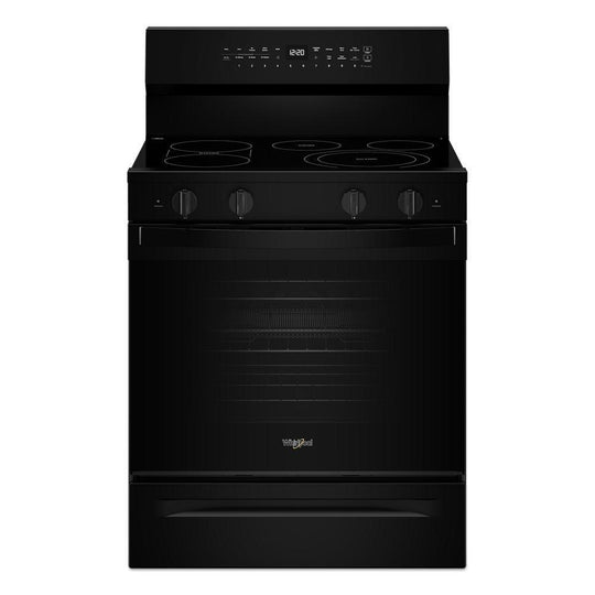 Whirlpool WFES7530RB 30-Inch Smart Electric Smart Range With Air Cooking Technology, No Preheat Air Fry, High Speed Preheat Oven, Wipeclean™ Coating, And Steam/Self Clean