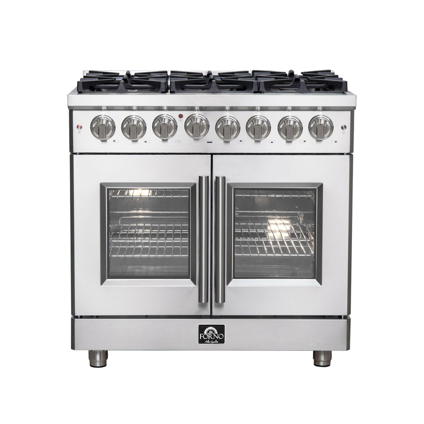 Forno FFSGS632536 Forno Massimo 36" Freestanding French Door Dual Fuel Range