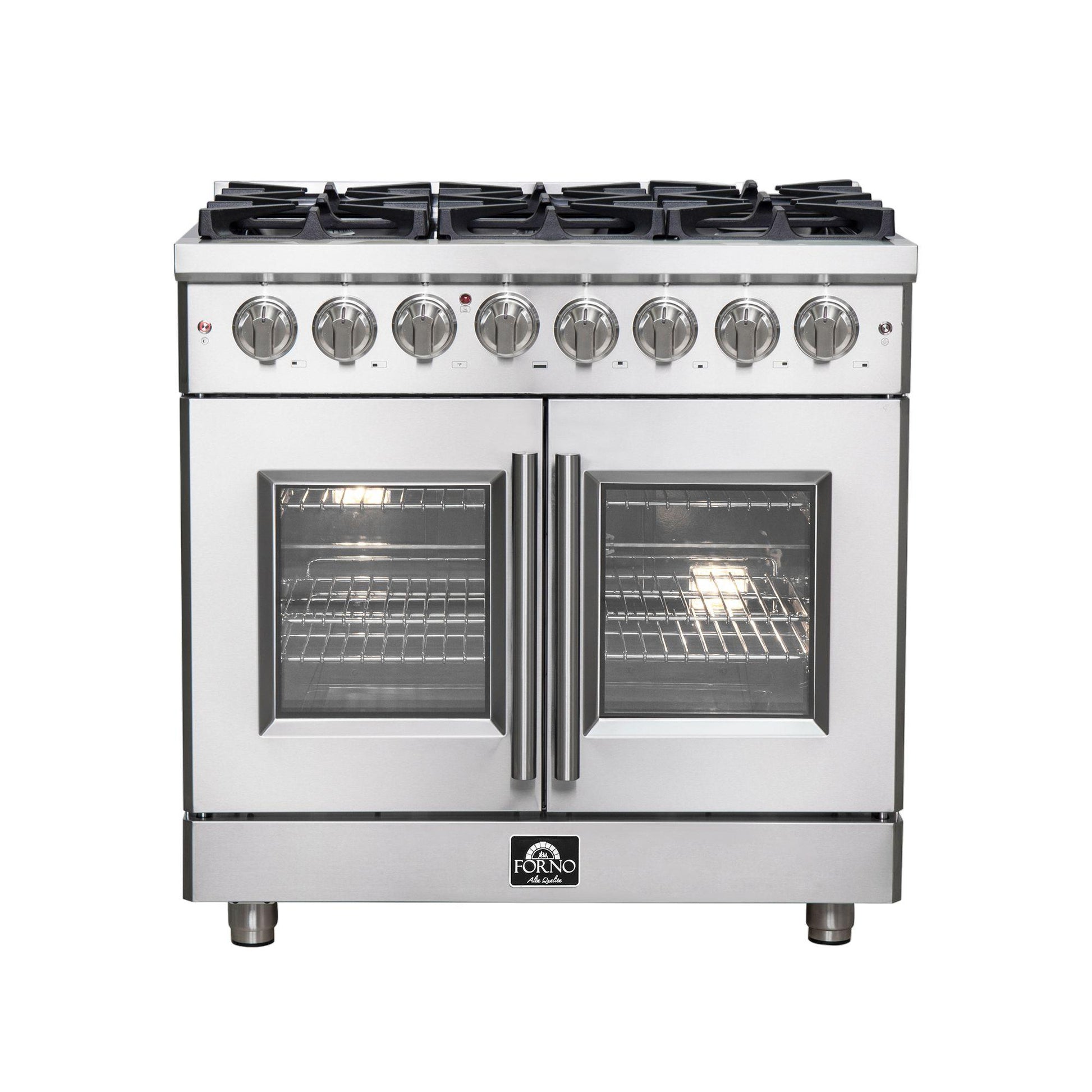 Forno FFSGS632536 Forno Massimo 36" Freestanding French Door Dual Fuel Range