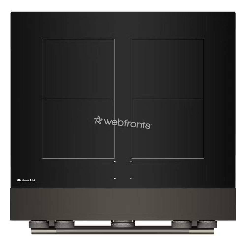 Kitchenaid KFIS930SBE 30-Inch 4-Element Induction Freestanding Commercial-Style Range With Air Fry