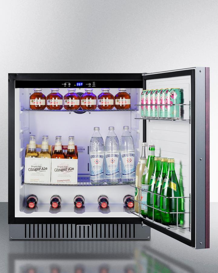 Summit FF27BSSADAIFLHD 27" Wide Built-In All-Refrigerator, Ada Compliant (Panel Not Included)