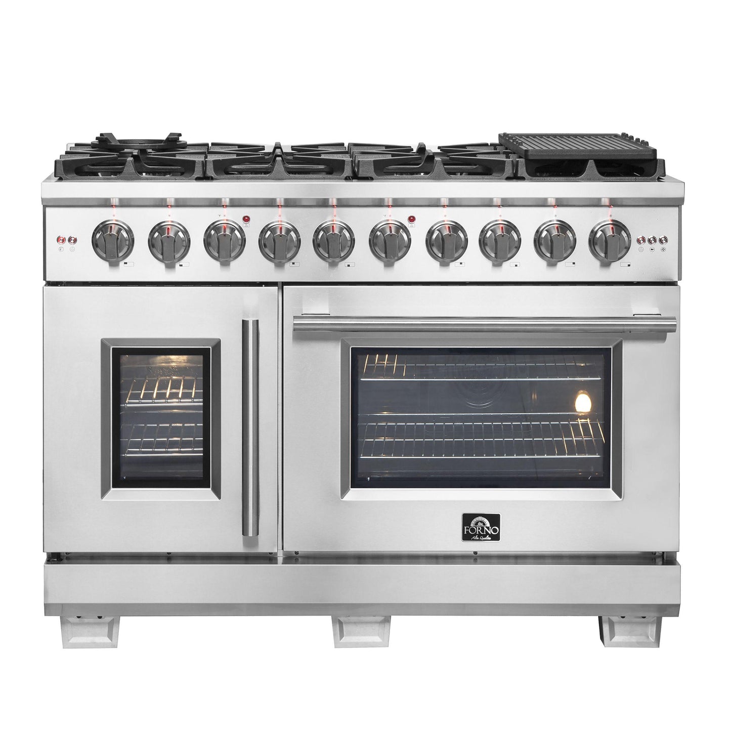 Forno FFSGS646048 Forno Capriasca 48" Freestanding French Door Gas Range