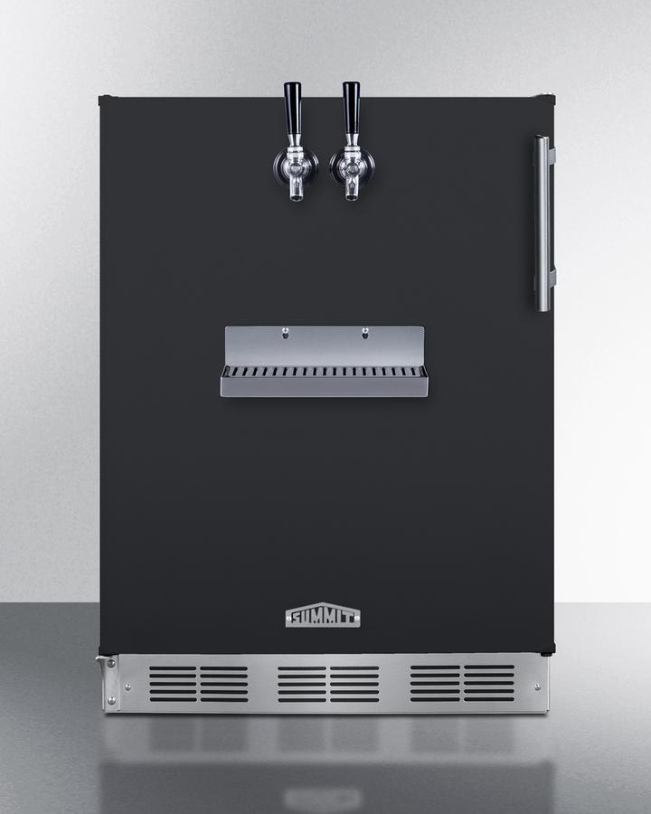 Summit SBC58BFRTPCFADALHD 24" Wide Front Tap Built-In Cold Brew Coffee Kegerator, Ada-Compliant