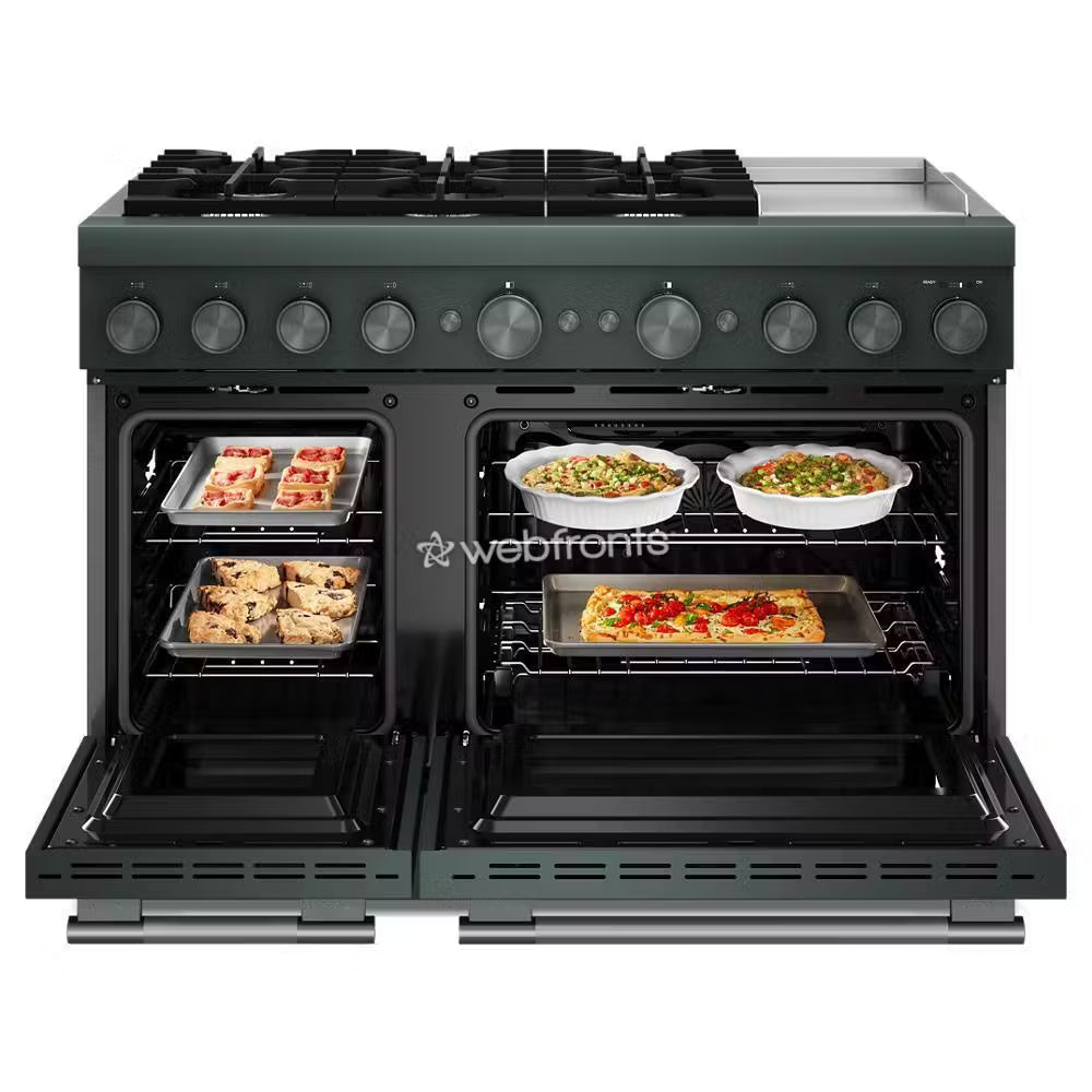 Kitchenaid KFDD948SJP 48-Inch 6 Burner Commercial-Style Dual Fuel Range With Griddle