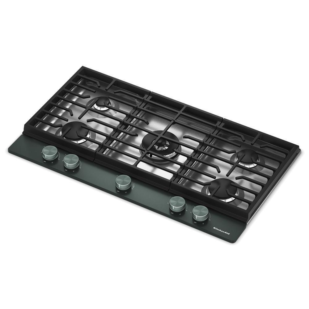 Kitchenaid KCGK536SJP Kitchenaid® 36 In. Gas Cooktop With 5 Burners And Integrated Wok Grate