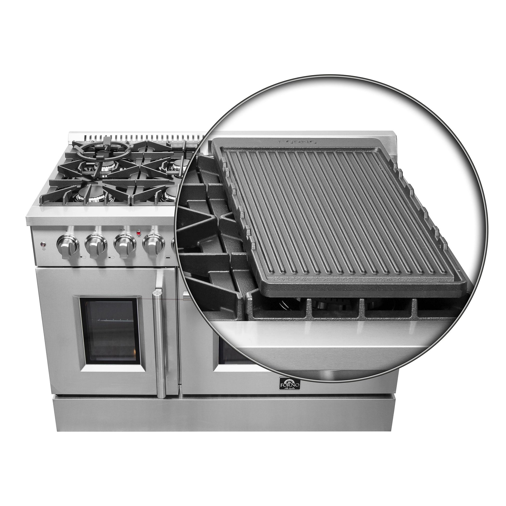 Forno FFSGS635648 Forno Galiano 48" Freestanding French Door Dual Fuel Range