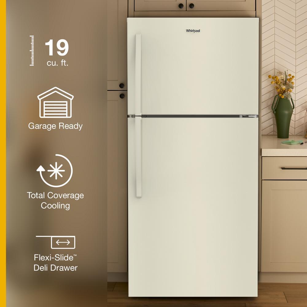 Whirlpool WRTX7419ST Whirlpool® 29.5-Inch Wide Top Freezer Refrigerator With Total Coverage Cooling- 19.2 Cu. Ft.