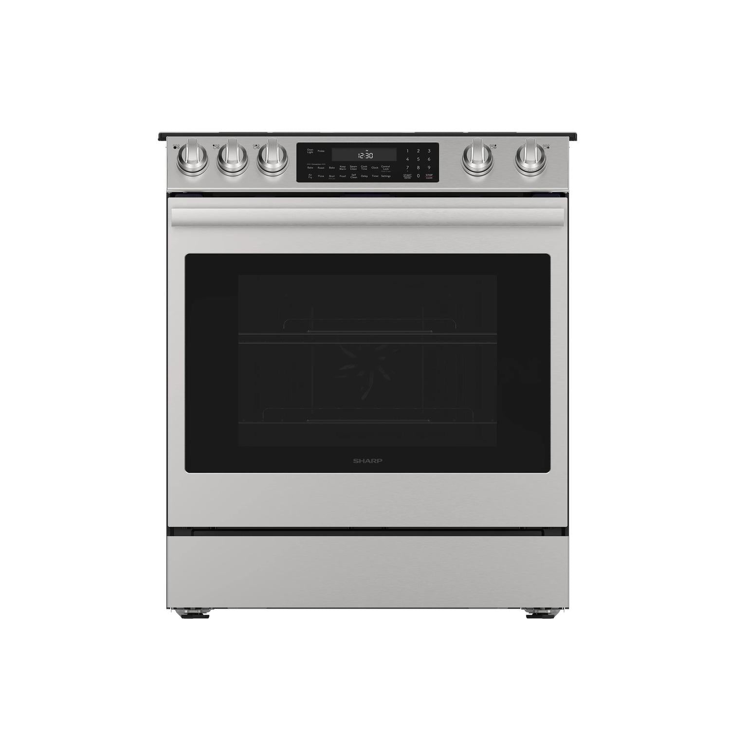 Sharp SSR3074SNS 30 In. 5 Burner 6.3 Cu. Ft. Slide-In Electric Range With Convection