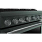 Kitchenaid KFDS936SJP 36-Inch 6 Burner Commercial-Style Dual Fuel Range With No Preheat Air Fry Mode