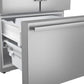 Sharp SJF2955MS 28.9 Cu.Ft. Standard Depth 36 In. French 3-Door Refrigerator With Water Dispenser In Stainless Steel