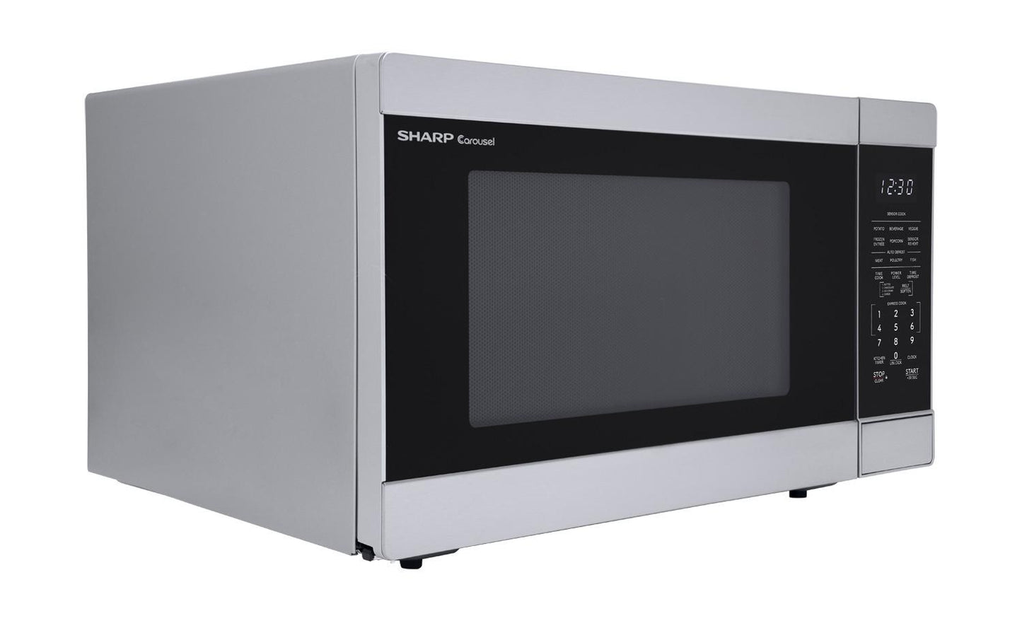 Sharp SMC1662KS Sharp 1.6 Cu. Ft. 1100W Stainless Steel Countertop Microwave Oven