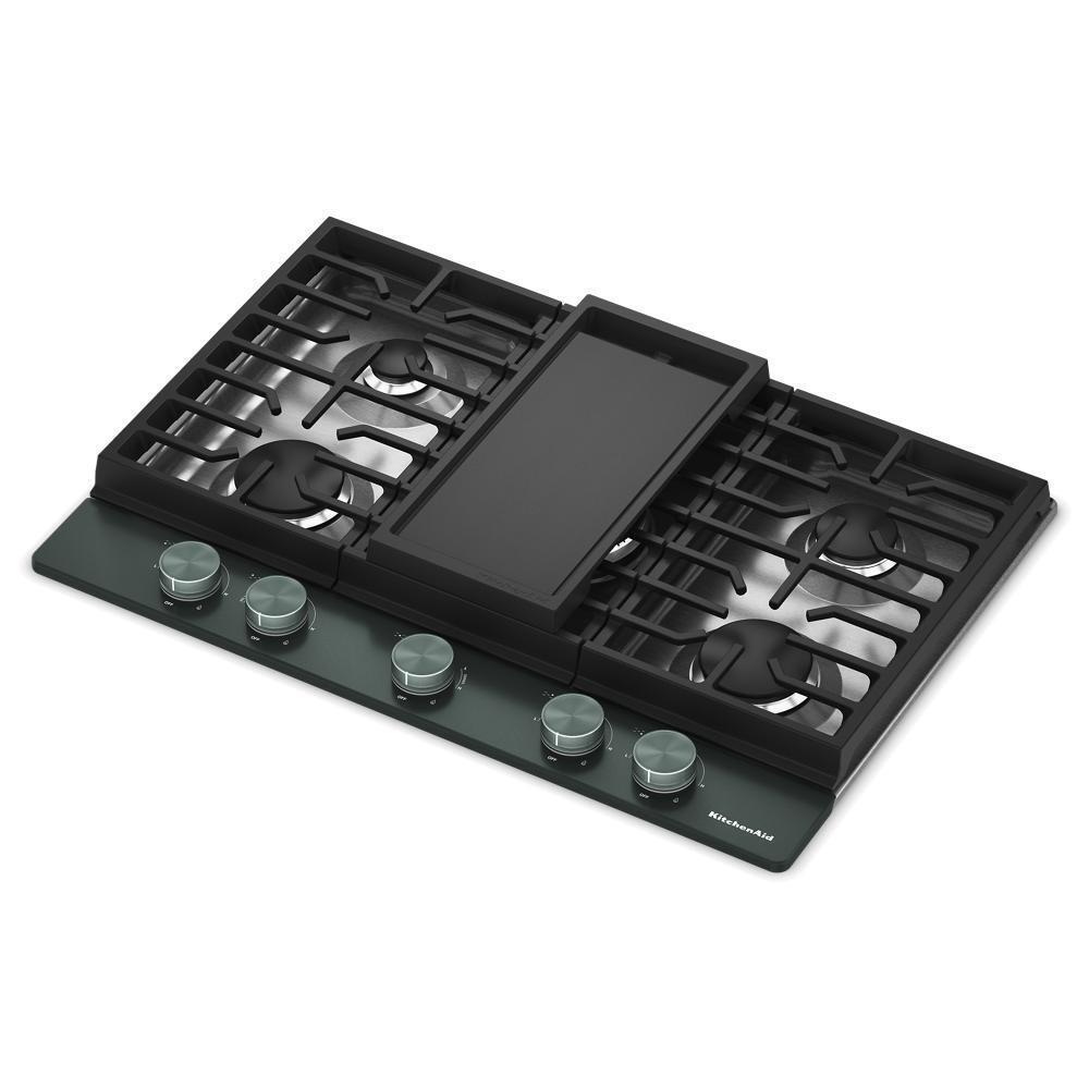 Kitchenaid KCGK730SJP Kitchenaid® 30 In. Gas Cooktop With 5 Burners And Integrated Wok Grate