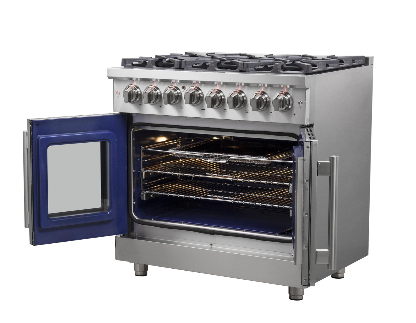Forno FFSGS632536 Forno Massimo 36" Freestanding French Door Dual Fuel Range
