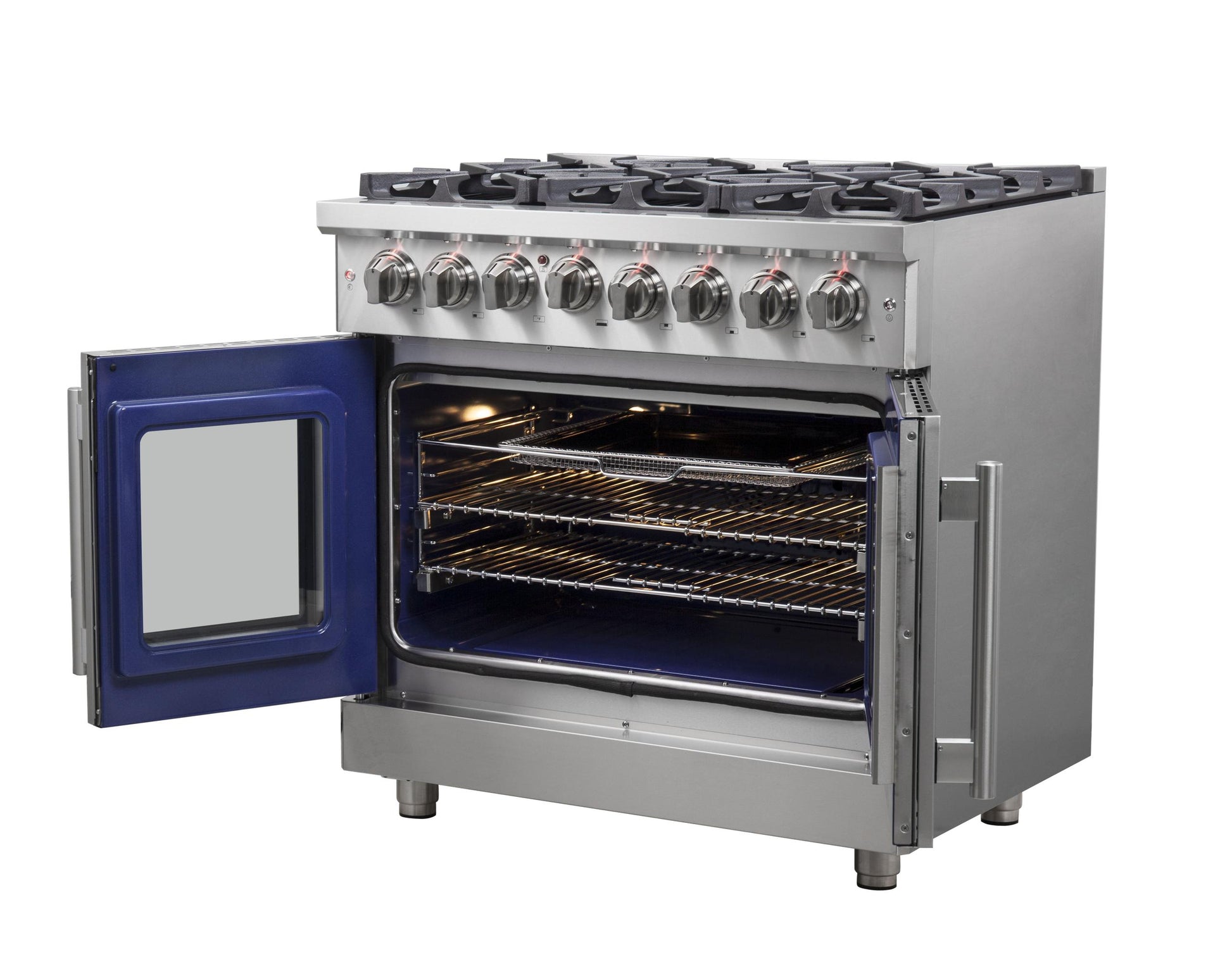 Forno FFSGS632536 Forno Massimo 36" Freestanding French Door Dual Fuel Range