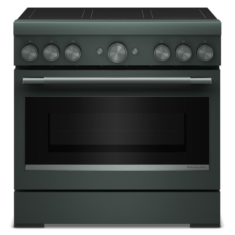Kitchenaid KFIS936SJP 36-Inch 6-Element Induction Freestanding Commercial-Style Range With Air Fry