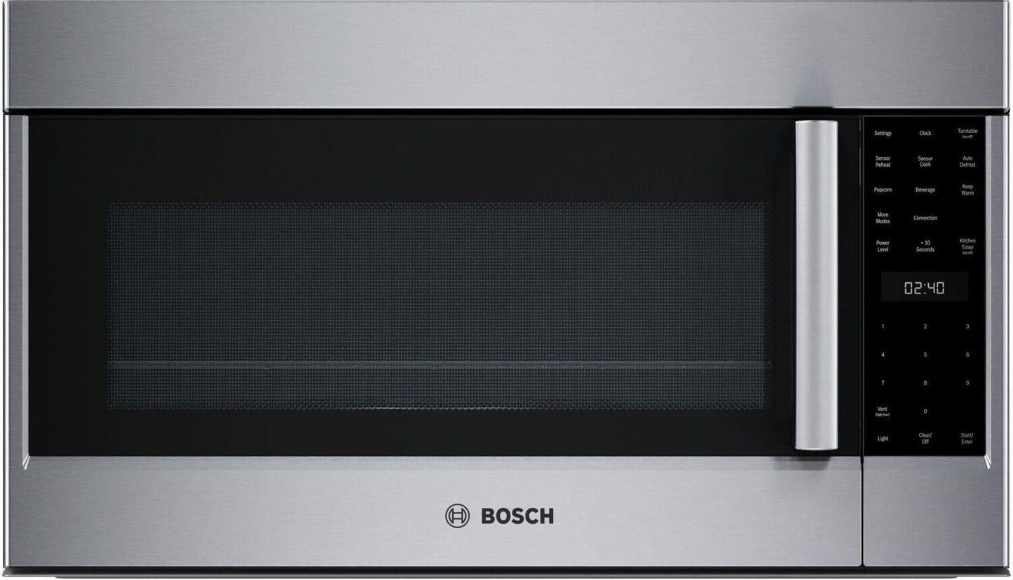 Bosch HMVP054U Benchmark® Over-The-Range Microwave 30" Left Sideopening Door, Stainless Steel Hmvp054U