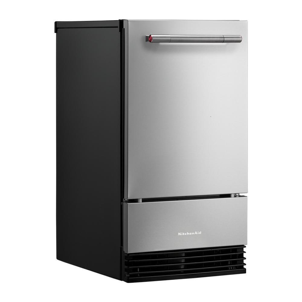 KitchenAid 18" Stainless Steel with PrintShield Finish Automatic Ice Maker