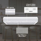 Broan MTR1303WW Broan-Nutone 30-Inch Under Cabinet Range Hood, Energy Star, 350 Max Blower Cfm, White