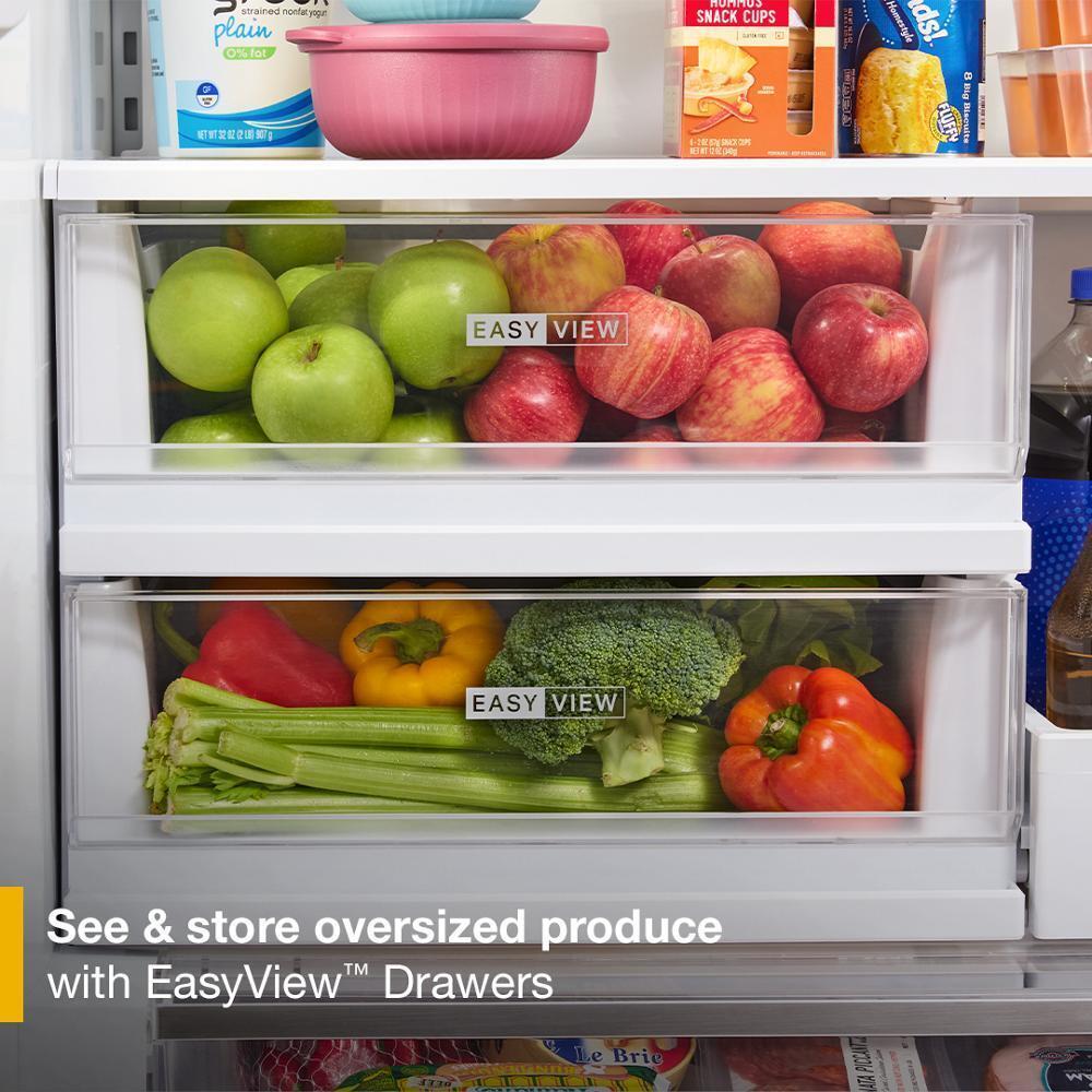 Whirlpool WRFC7036RV 36-Inch Wide True Counter Depth 3-Door French Door Refrigerator - 23.4 Cu. Ft.