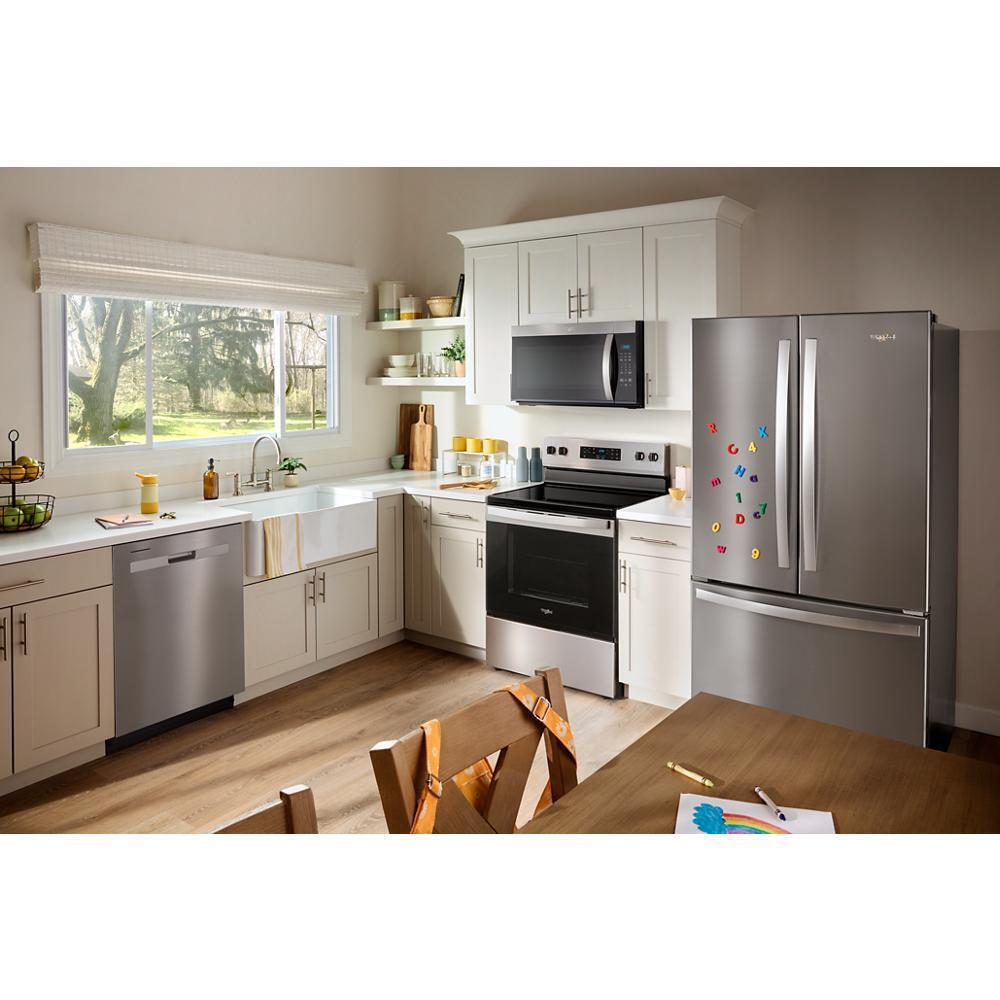 Whirlpool WMMS3130RZ 30 W 1.7 Cu. Ft Over The Range Microwave With 1000-Watts Cooking Power
