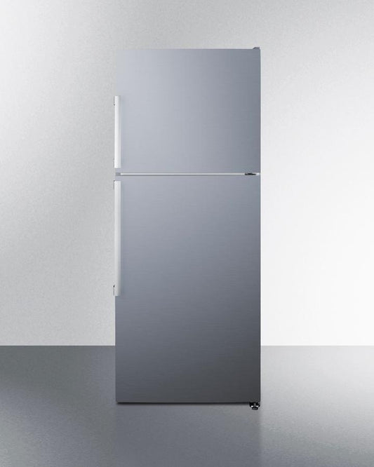 Summit FF1514SSIM 28" Wide Top Mount Refrigerator-Freezer With Icemaker
