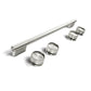 Kitchenaid W11773970 Stainless Steel Handle And Knob Hardware Accessory Kit For Kitchenaid® Slide-In Convectionrange