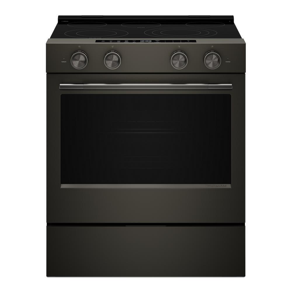 Kitchenaid KSES530SBE 5.3 Cu. Ft. Smart Slide-In Electric Range With Two Even-Heat&#8482; Hyper Elements And Convection Cooking Modes