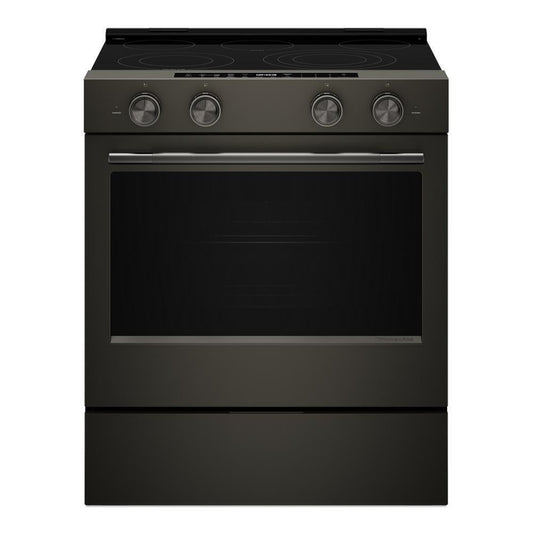 Kitchenaid KSES530SBE 5.3 Cu. Ft. Smart Slide-In Electric Range With Two Even-Heat™ Hyper Elements And Convection Cooking Modes
