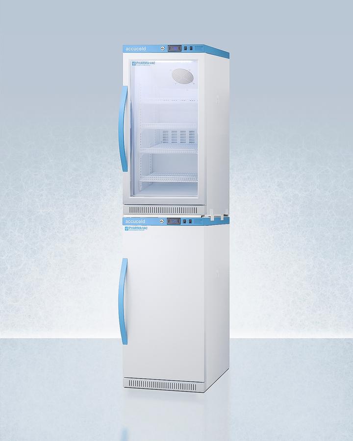 Summit ARG31PVBIADAAFZ2PVBIADASTACK 20" Wide Performance Series All-Refrigerator/All-Freezer Combination