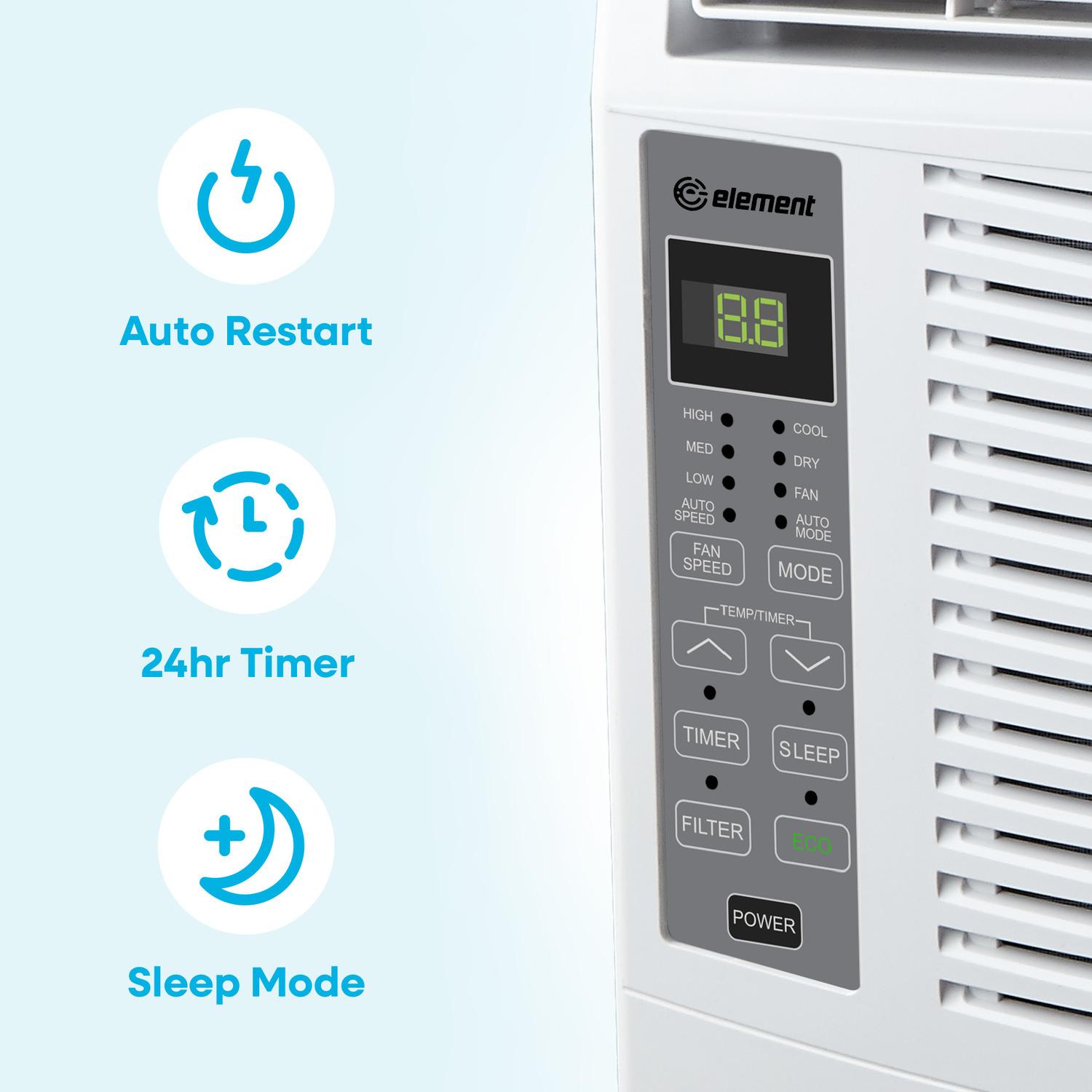 Element Appliance EWR06E Element 6,000 Btu Window Air Conditioner - White (Ewr06E)